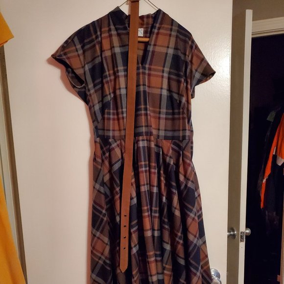 Miss Candyfloss Ambre Lee Plaid Dress Medium - Picture 1 of 3